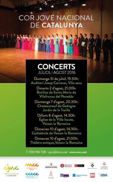 El Cor Jove Nacional de Catalunya i el Cor Jove Nacional de Noruega en concert a Vilafranca