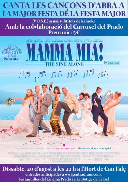 Mamma Mia sing along a la fresca per Festa Major
