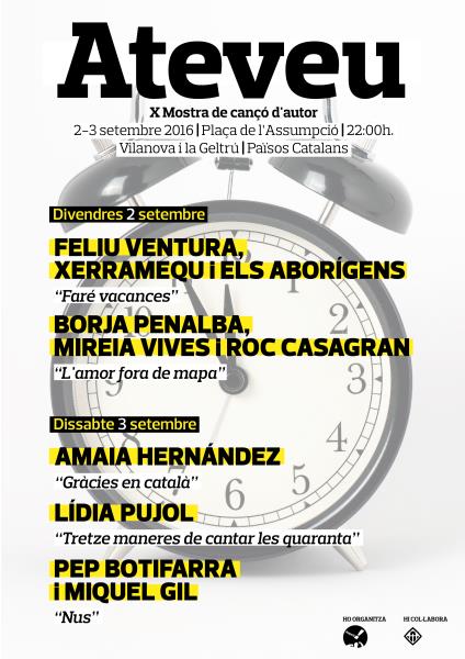 Ateveu. X Mostra de cançó d'autor