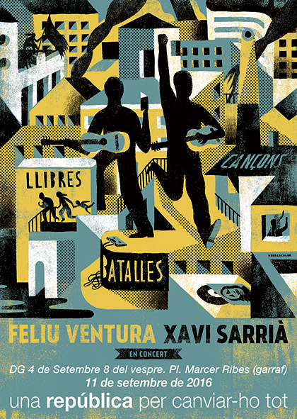 Concert del cantautor valencià Feliu Ventura i de Xavi Sarrià