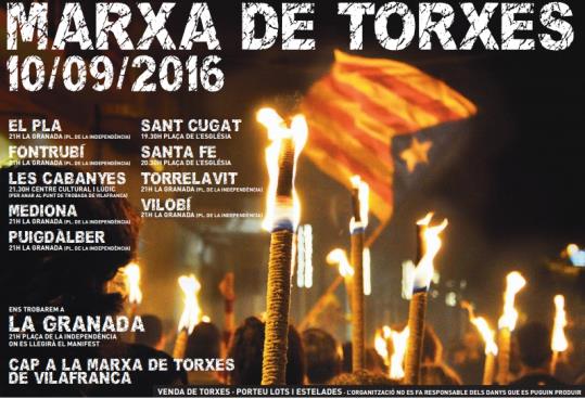 Marxa de Torxes a l'Alt Penedès