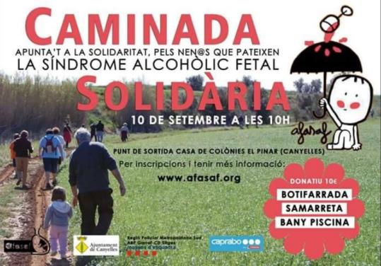 Caminada Solidària de l’Associació de famílies afectades pel Síndrome Alcohòlic Fetal, AFASAF