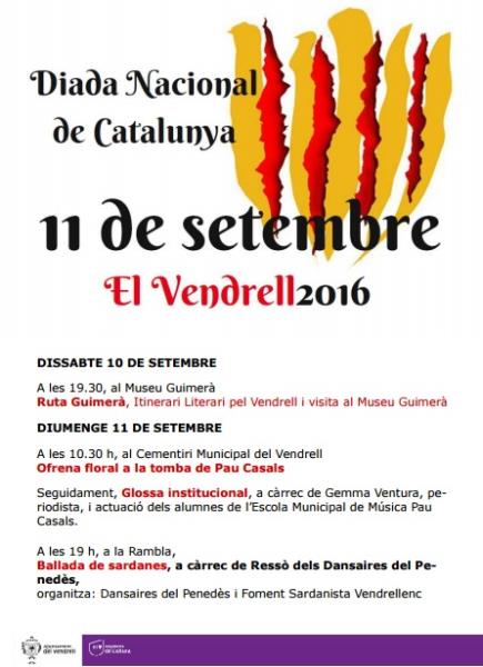 Diada Nacional de Catalunya al Vendrell