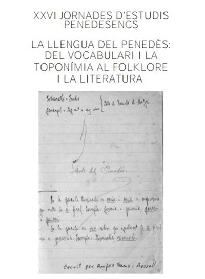 XXVI Jornades d'Estudis Penedesencs 
