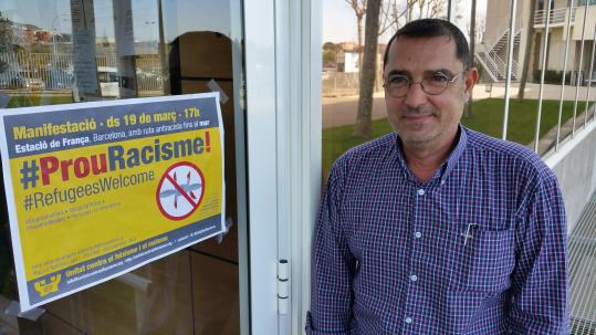 Acte de suport a Omid Kokabee a Vilafranca, a càrrec de Joan Roura