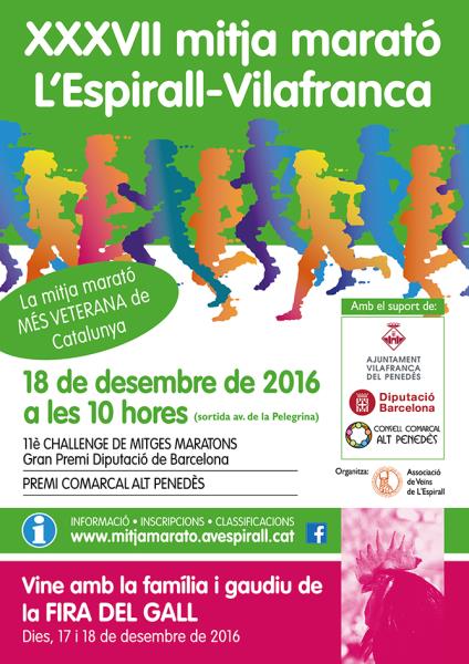 37a edició de la Mitja Marató de l'Espirall-Vilafranca