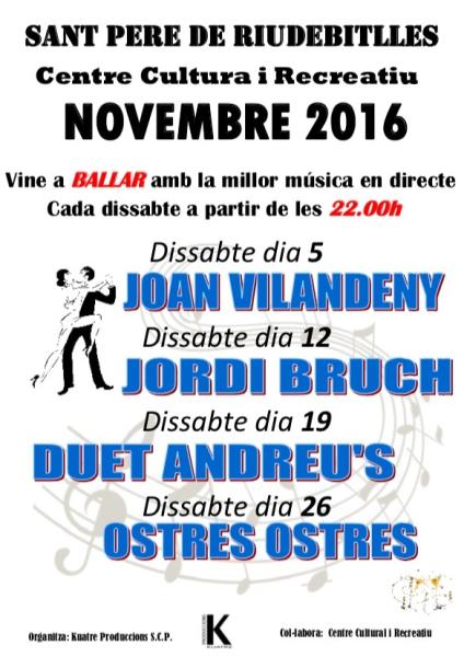 Balls del mes de novembre a Sant Pere de Riudebitlles