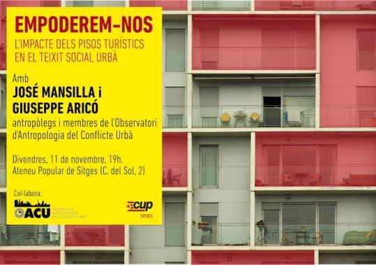 Xerrada sobre l'impacte dels pisos turístics