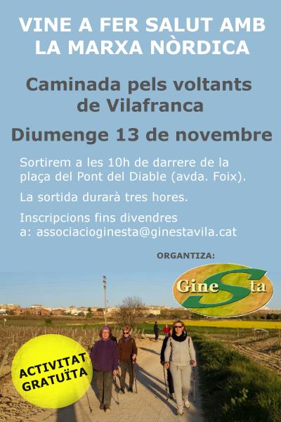 Marxa nòrdica pels volts de Vilafranca