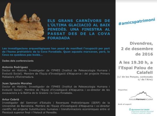 Els grans carnívors de l'última glaciació al Baix Penedès