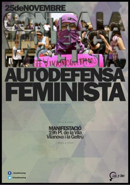 Concentració del Casal de Dones contra la violència masclista