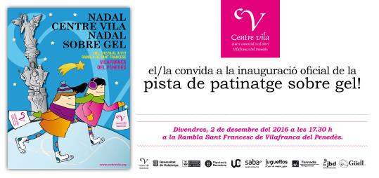 Inauguració de la pista de gel de Vilafranca