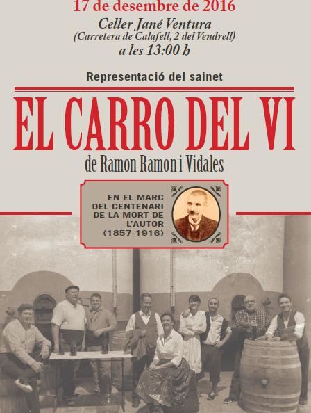 Representació del sainet “El carro del vi” de Ramon Ramon i Vidales