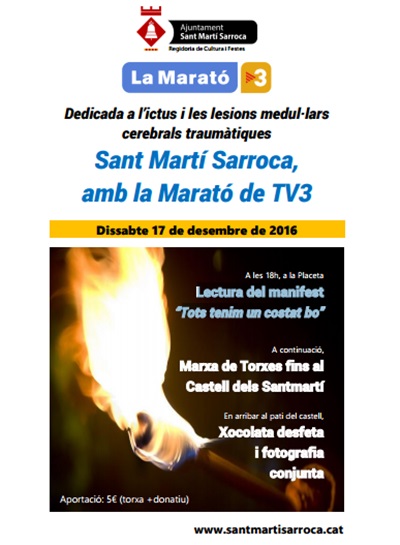 Mrxa de torxes per a La Marató de TV3