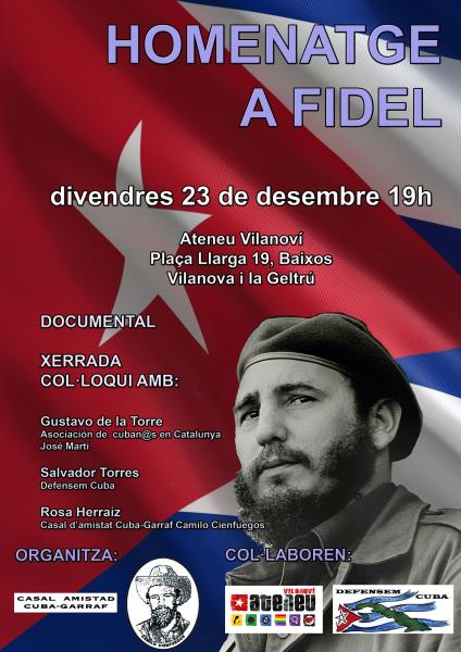 Homenatge a Fidel a Vilanova
