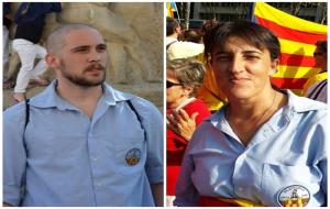 Armand Lopes i Montse Vallès, candidats a cap de colla i presidenta de la Jove de Vilafranca. EIX