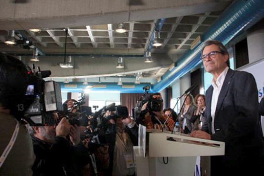 Artur Mas, durant el consell nacional de CDC. ACN/ Patricia Mateos