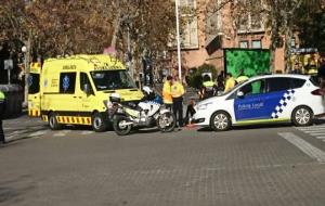 Atropellament al pas de vianants de l'avinguda Víctor Balaguer de Vilanova. EIX