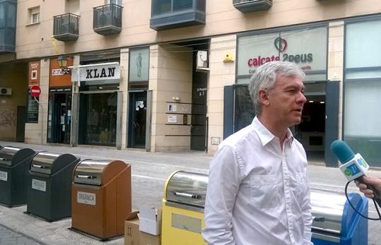 August Armengol, portaveu del Grup Municipal de Plataforma per Catalunya (. Eix