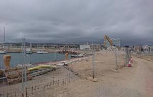 Avancen les obres de remodelació del port de Coma-Ruga. Ivet Carbajo