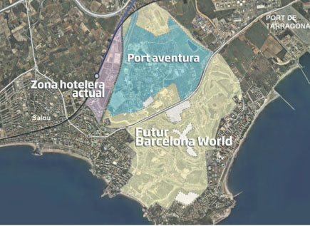 Barcelona World. Eix