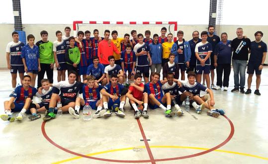 cadet masculí B CHVNG - FC Barcelona. Eix