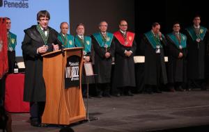 Carles Puigdemont, investit membre d'Honor de Tastavins Penedès