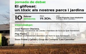 Cartell de la jornada informativa sobre el glifosat. Eix