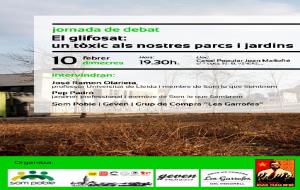 Cartell de la jornada informativa sobre el glifosat