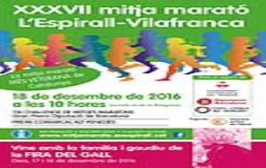 Cartell de la Mitja Marató de l'Espirall-Vilafranca