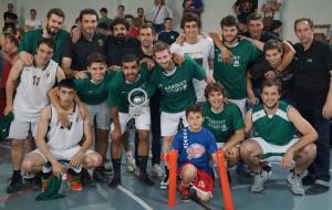 Celebració dels jugadors del CB Sitges