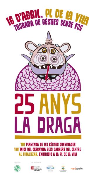 Cercavila de bèsties sense foc pels 25 anys de la Draga de Cubelles
