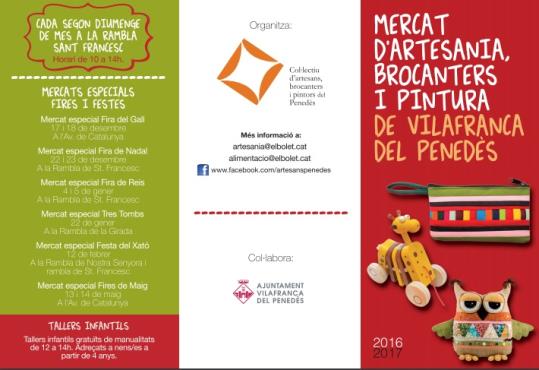 Comença la temporada del Mercat d’artesania, brocanters i pintura a Vilafranca. EIX