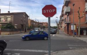 Cruïlla entre els carrers de l'Aigua i Menéndez Pelayo, a Vilanova