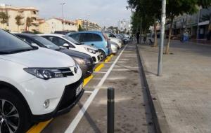 Cunit reordena l'aparcament a l'avinguda Barcelona en els sectors comercials. Ajuntament de Cunit