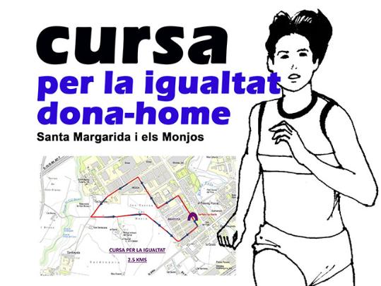 Cursa per la igualtat a Santa Margarida i els Monjos. Eix