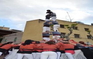 Diada a Montcada i Reixach dels Castellers de les Roquetes