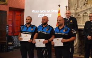 Distincions al mèrit per a agents i ciutadans en la celebració del patró de la Policia a Sitges. Ajuntament de Sitges