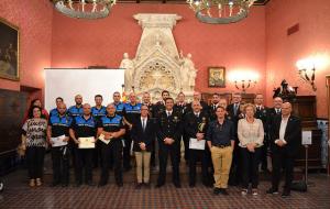Distincions al mèrit per a agents i ciutadans en la celebració del patró de la Policia a Sitges