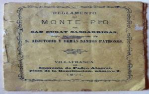 Donació del fons del Monte-Pio de Sant Adjutori a l'Arxiu de Sant Cugat. Diputació de Barcelona