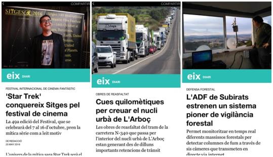 EIX DIARI, primer mitjà del territori que publica a Facebook Instant Articles. EIX