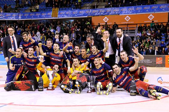El Barça guanya la Copa del Rei d'hoquei patins. FEP