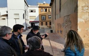 El director de Serveis Territorials de Cultura de la Generalitat visita la troballa a l'església de Cunit. Ajuntament de Cunit