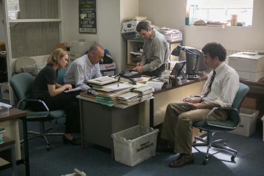 El grup de periodistes de la secció d'investigació de 'The Boston Globe', al film 'Spotlight' . EIX