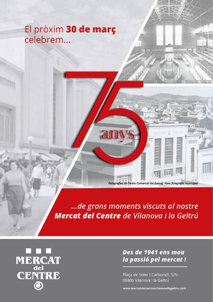 El Mercat del Centre de Vilanova celebrarà el 75 aniversari amb un viatge històric. EIX