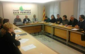 El nou delegat del Govern a Tarragona assisteix al Consell d’Alcaldes del Baix Penedès. CC Baix Penedès