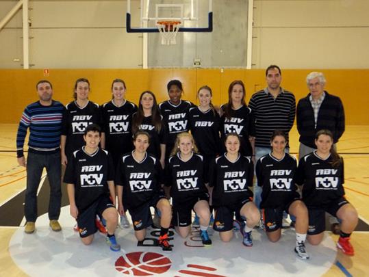 El sènior femení de l'AB Vendrell . Eix