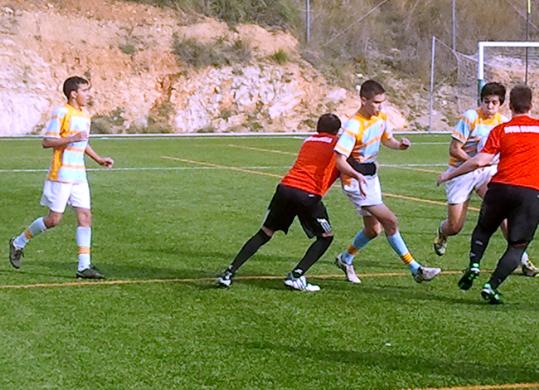 El Sub16 del Rugbi Nova Olivella. Eix