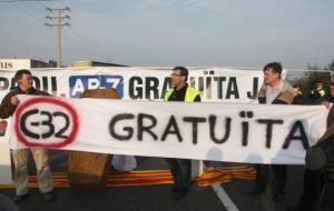 El Vendrell se suma als talls de la N-340 per demanar la gratuïtat de l'autopista. ACN