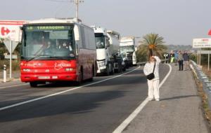 El Vendrell se suma als talls de la N-340 per demanar la gratuïtat de l'autopista